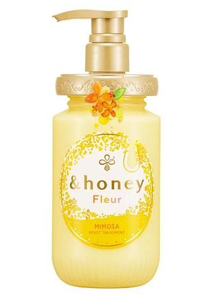 Honey fleur mimosa soft and moist treatment зволожуючий трітмент для пухнастого волосся, 450 мл