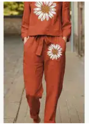 Костюм брючний жіночий літній шифон