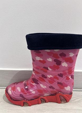 Гумові чобітки для дівчинки zetpol