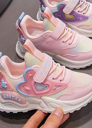 Дитячі кросівки на дівчинку рожевого кольору, арт 3005