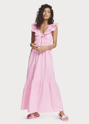 Scotch &amp; soda.хлопковое платье макси с принтом.