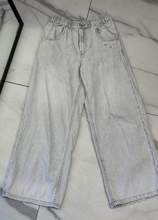 Дитячі широкі джинси zara 140см