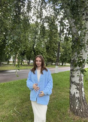 Плюшевий кардиган ручної роботи