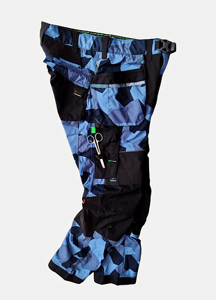 Брюки рабочие snickers camo flexiwork с карманами-кобурами 4