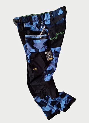 Брюки рабочие snickers camo flexiwork с карманами-кобурами 3