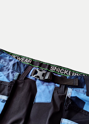 Брюки рабочие snickers camo flexiwork с карманами-кобурами 6