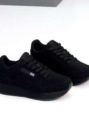 Женские кроссовки эконуук черные
