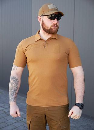 Футболка поло coolpas pique military койот