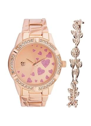 Жіночий годинник auriol з браслетом, pink