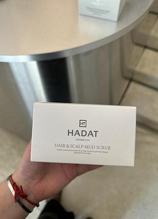 Hadat cosmetics hair and scalp mud scrub – скраб с морской солью для волос и кожи головы, 300 мл