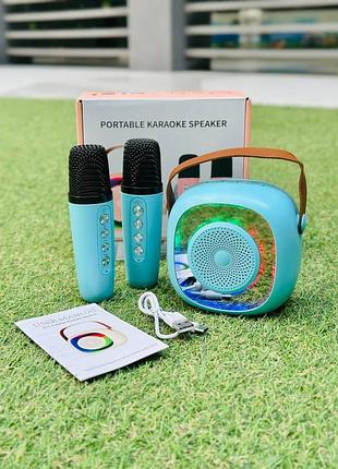 Набір: 2 мікрофони + колонка з підсвічуванням