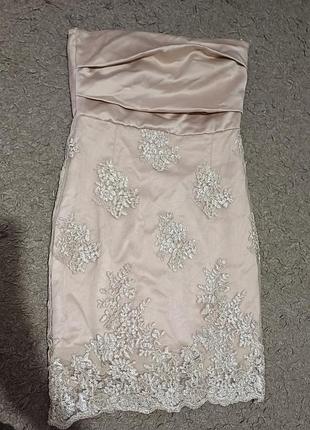 Платье шикарное праздничное вечернее платье ажурное платье