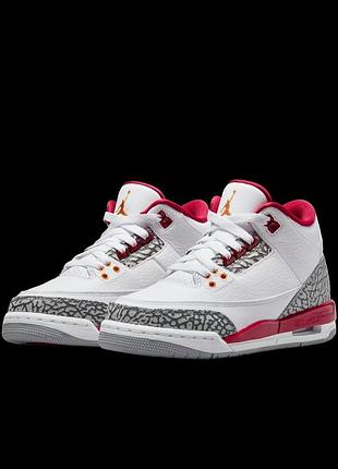Кросівки nike jordan 3 retro cardinal red