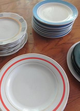 Тарелки разнобой времён ссср