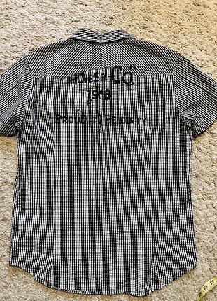 Рубашка, сорочка diesel оригинал бренд шведка с надписью на спине размер xl,l