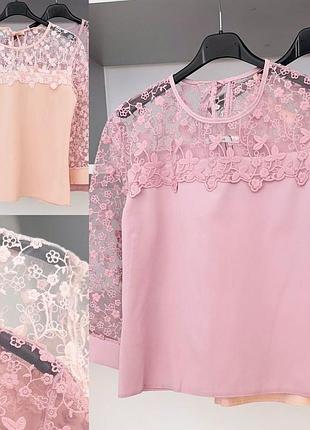 Блуза з мереживом