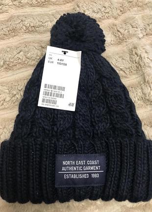 Шапка зимова на флісі  h&m 2-4 роки нова