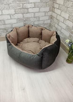 Лежанка (лежак) для животных, лежак для котов и собак "волна"