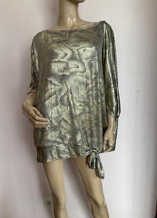 Нарядная блузка с блеском свободного фасона/ xl/brend ariella london