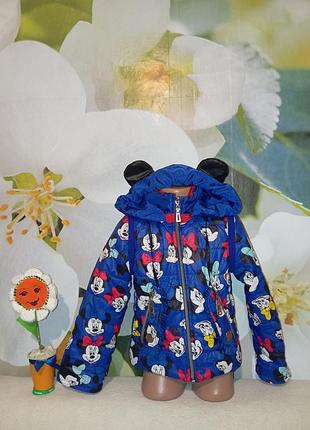 Курточка 2в1 с минни  маус на девочку от бренда for kids