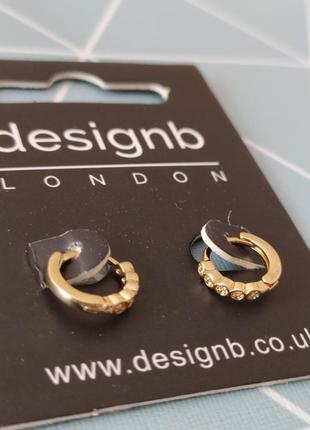 Миниатюрные серьги кольца, серьги кольца designb london с сайта asos7 фото