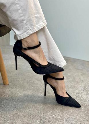 Новинка! вишукані туфлі ixora з ультра гострим носком натуральна замша крокодил 35-41