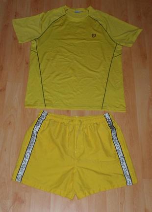 Спортивный костюм/комплект шорты calvin hm0hm00533 klein+футболка lyle&scott original l-xl nike x jordan dry