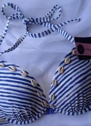 Купальний ліф з чашечками натуральними ракушками hunkemoller 70c