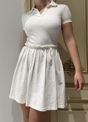 Сукня коротка жіноча red valentino біла поло s/xs