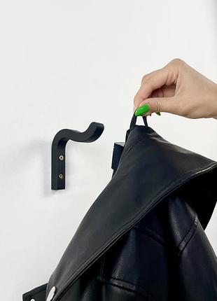 Настенный крючок для полотенца для цветов для ключей для одежды черный 10*10 см