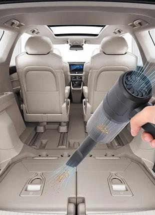 Портативный автомобильный пылесос 2-в-1. ручной пылесос «2 в 1» идеально подходит для уборки вашего дома и автомобиля. аккумуляторный пылесос