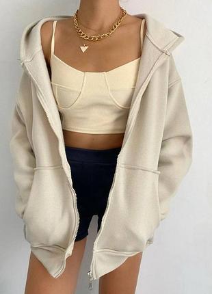 Тепла худі на флісі ❤️‍🔥 худи оверсайз на молнии ❤️‍🔥 кольори ❤️‍🔥супер цена