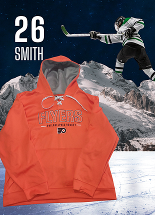Хокейна кофта з капюшоном chiladelphia flyers