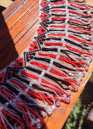 Силка чокер гердан национальное украшение из бисера ожерелье