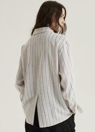 Жіноча сорочка з суміші льону h&m xs
