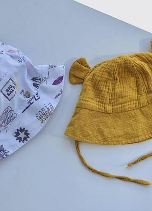 Продам літні панамки для дитини 6-9 міс