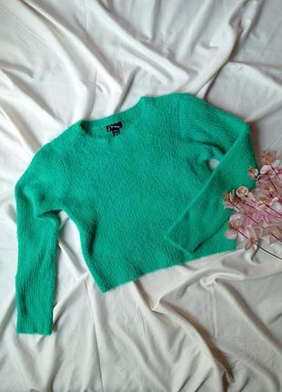 Свитер/топ, короткий свитер, бирюзовый, размер 40/42, art class