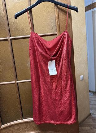 Сукня в паєтку зара розмір м