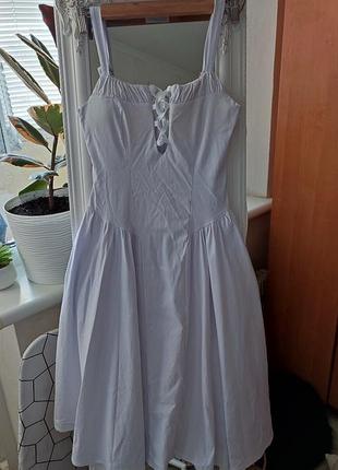 Белое платье миди boohoo