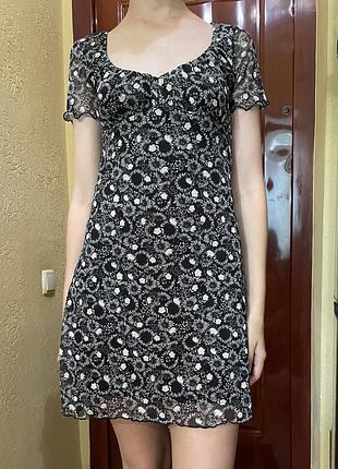 Крута коротка сукня панк з черепами ( cropp )