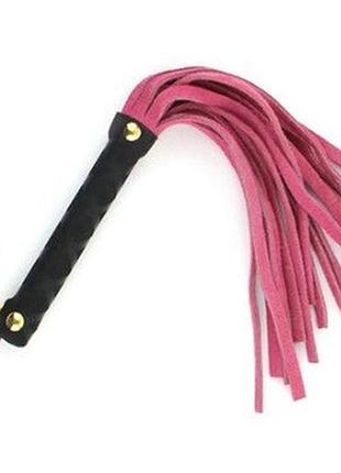 Флоггер ds fetish leather flogger s pink