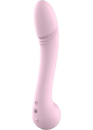 Класичний вібратор для стимуляції точки g dream toys amour lea, рожевий