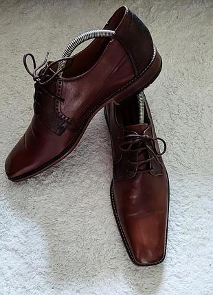Мужские кожаные туфли модели mayo от бренда lloyd, размер 46, коричневого цвета