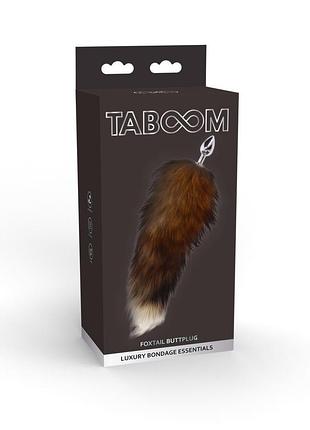 Анальний хвіст із металевою пробкою foxtail buttplug taboom