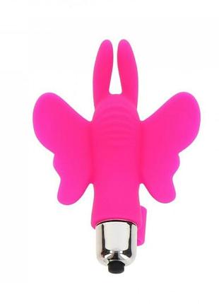 Вибратор на палец toyjoy butterfly pleaser, розовый