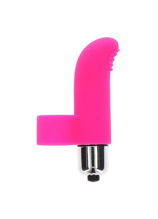 Вибратор на палец tickle pleaser розовый, 8 х 2 см