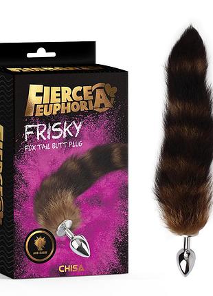Анальна пробка chisa fierce euphoria fox tail butt з лисячим хвостом