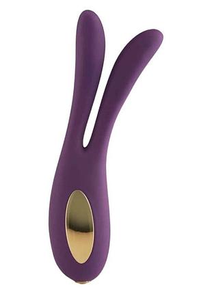 Вибратор с ушками toyjoy lovelight flare bunny фиолетовый