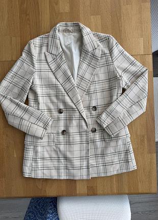 Піджак в клітинку h&m