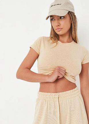 Вкорочена котонова футболка